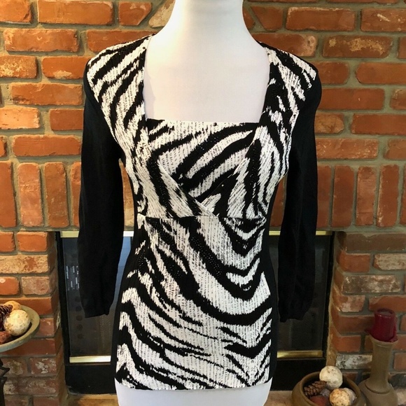 Vintage ALBERTO MAKALAI Elegant Knit Shirt Top - Picture 5 of 5